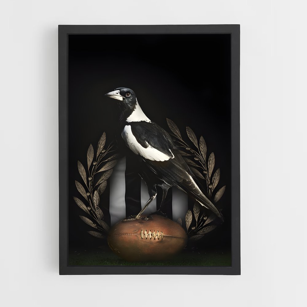 Poster Magpie's Touchdown – affiche Football australien (vue 2)